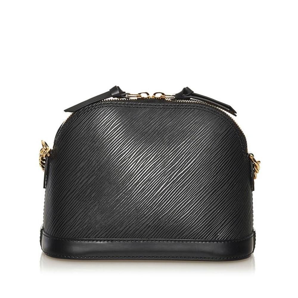 Louis Vuitton Epi Alma Mini Chain Shoulder Bag Noir Black Leather - Picture 3 of 8